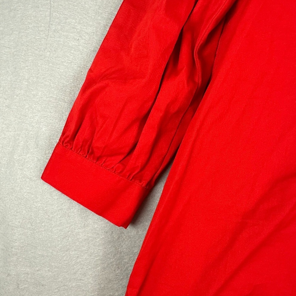 Tuckernuck Red Button-Down Ruffle Collar Top - Picture 4 of 14